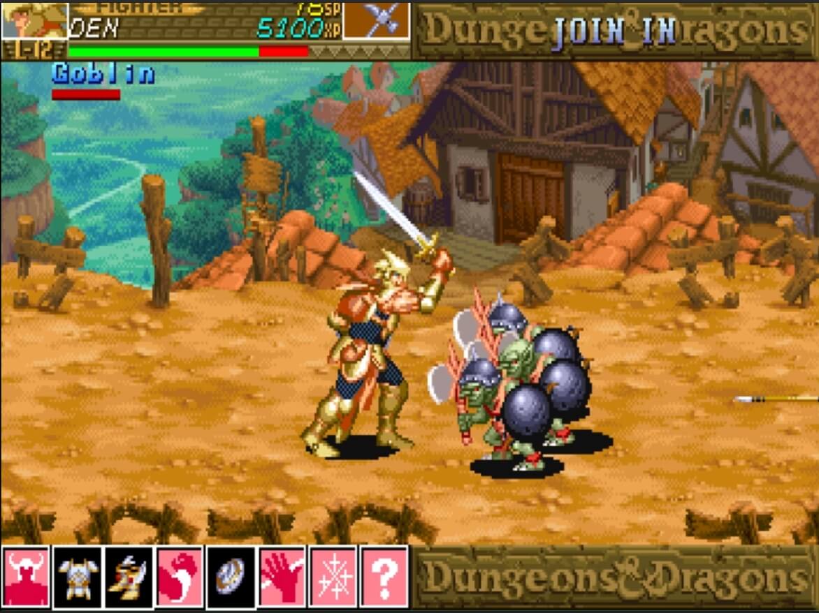 Dungeons & Dragons Shadow over Mystara - геймплей игры Arcade
